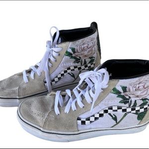 VANS Sk8-Hi Checker Floral ivory Shoes
